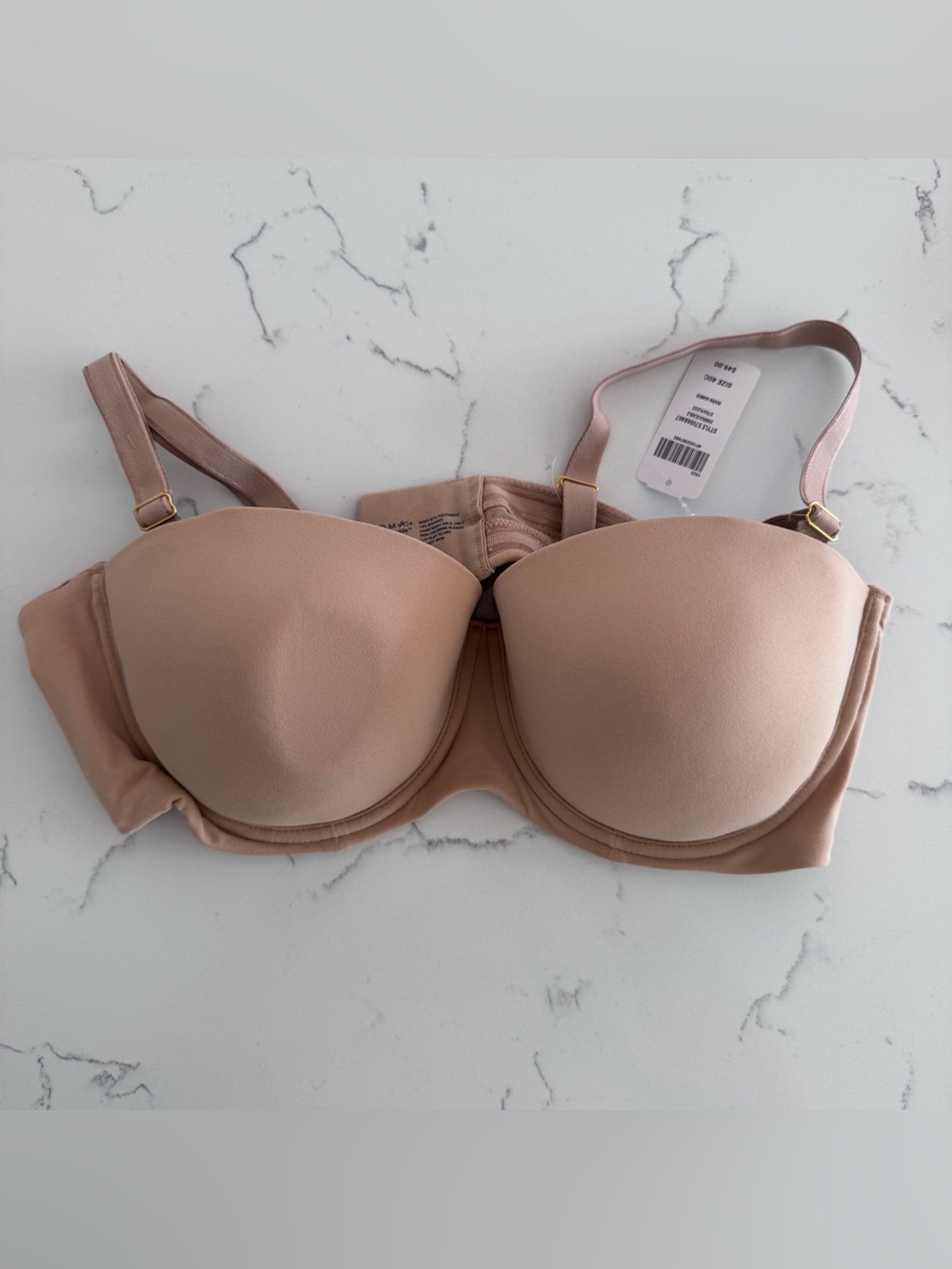 SOMA Embraceable Strapless Bra 40C Warm Amber Convertible Underwire NWT